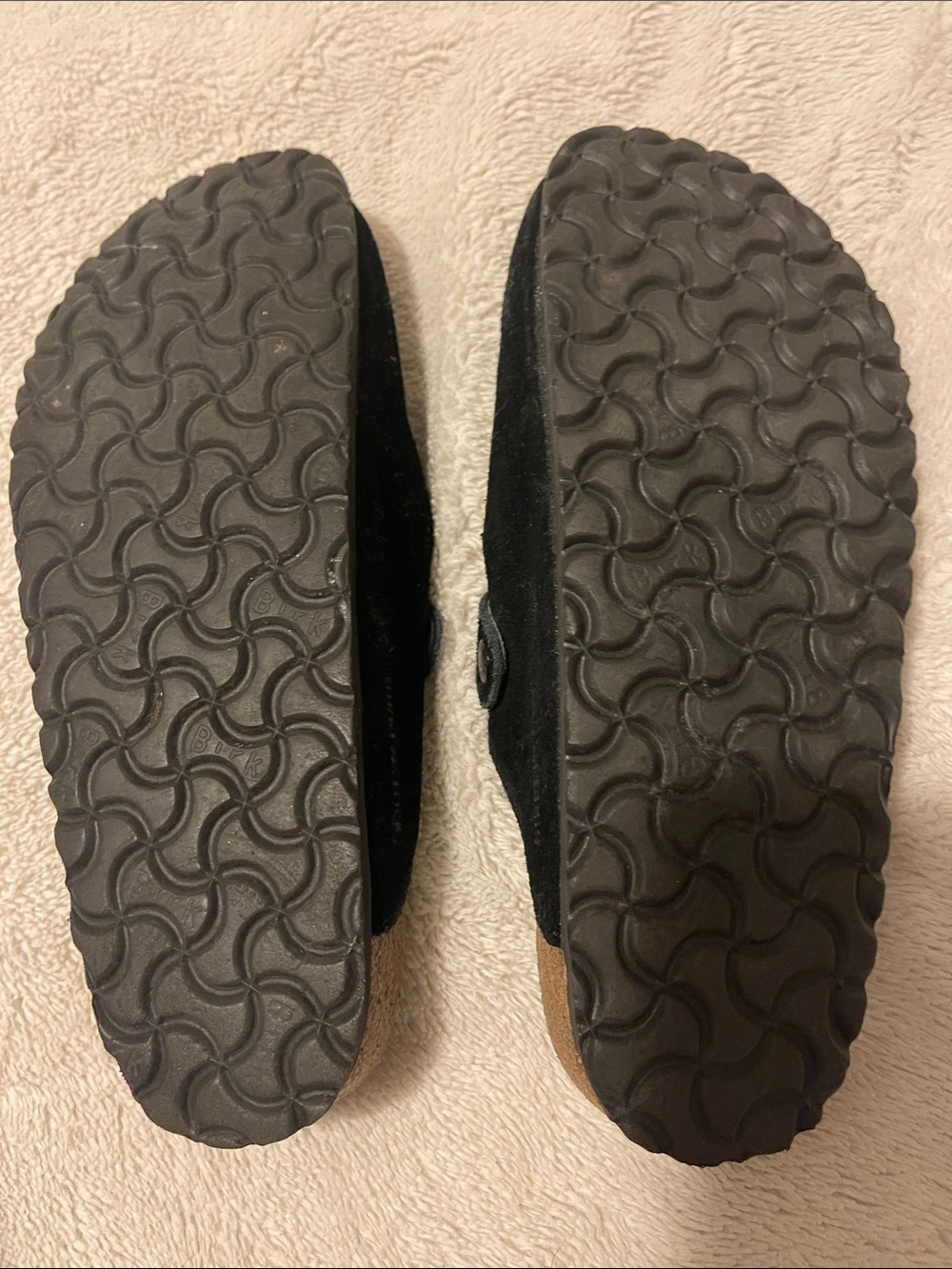 Birkenstock Suede Slip On Shoes with Buckle Women’s 40 black - Picture 6 of 6